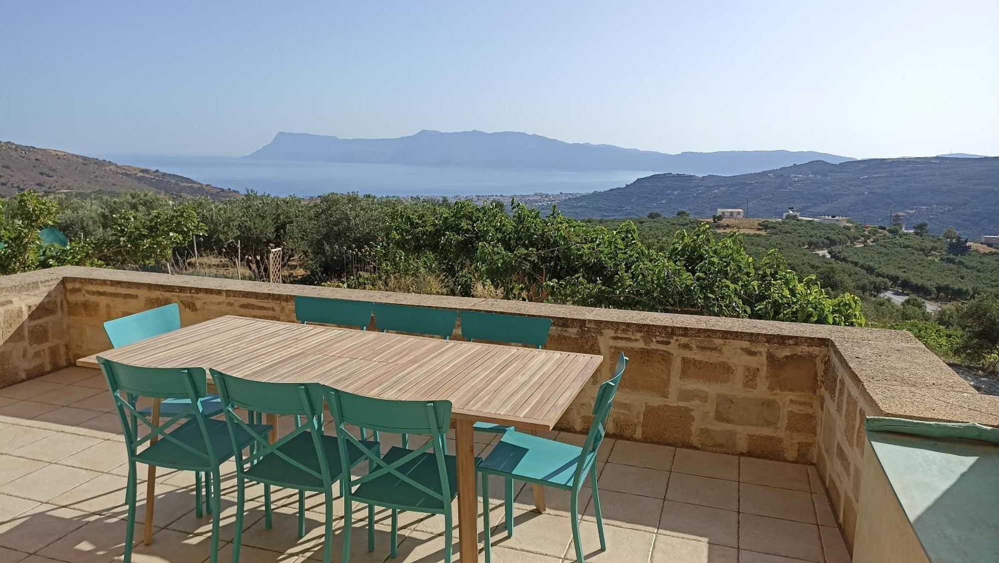 Ferienwohnung Mulberry Hill - Amazing Panoramic Views - Kíssamos Exterior foto